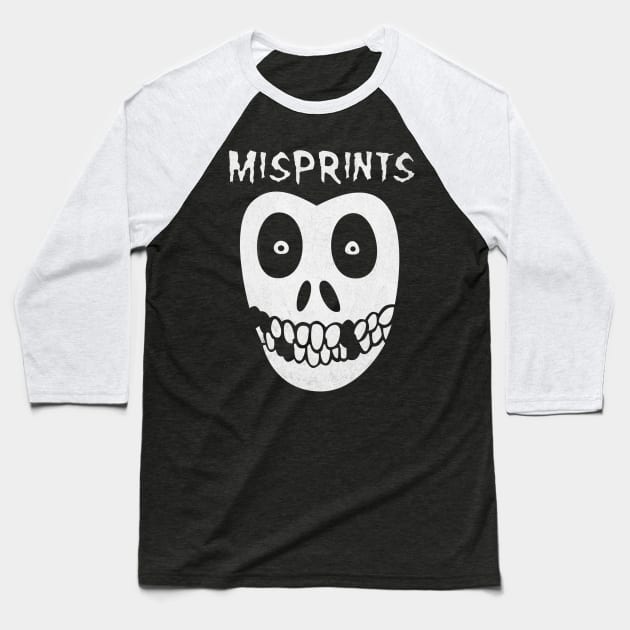 misprints Baseball T-Shirt by halfabubble